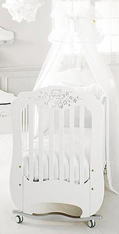 Кровать Baby Expert Diamante белый